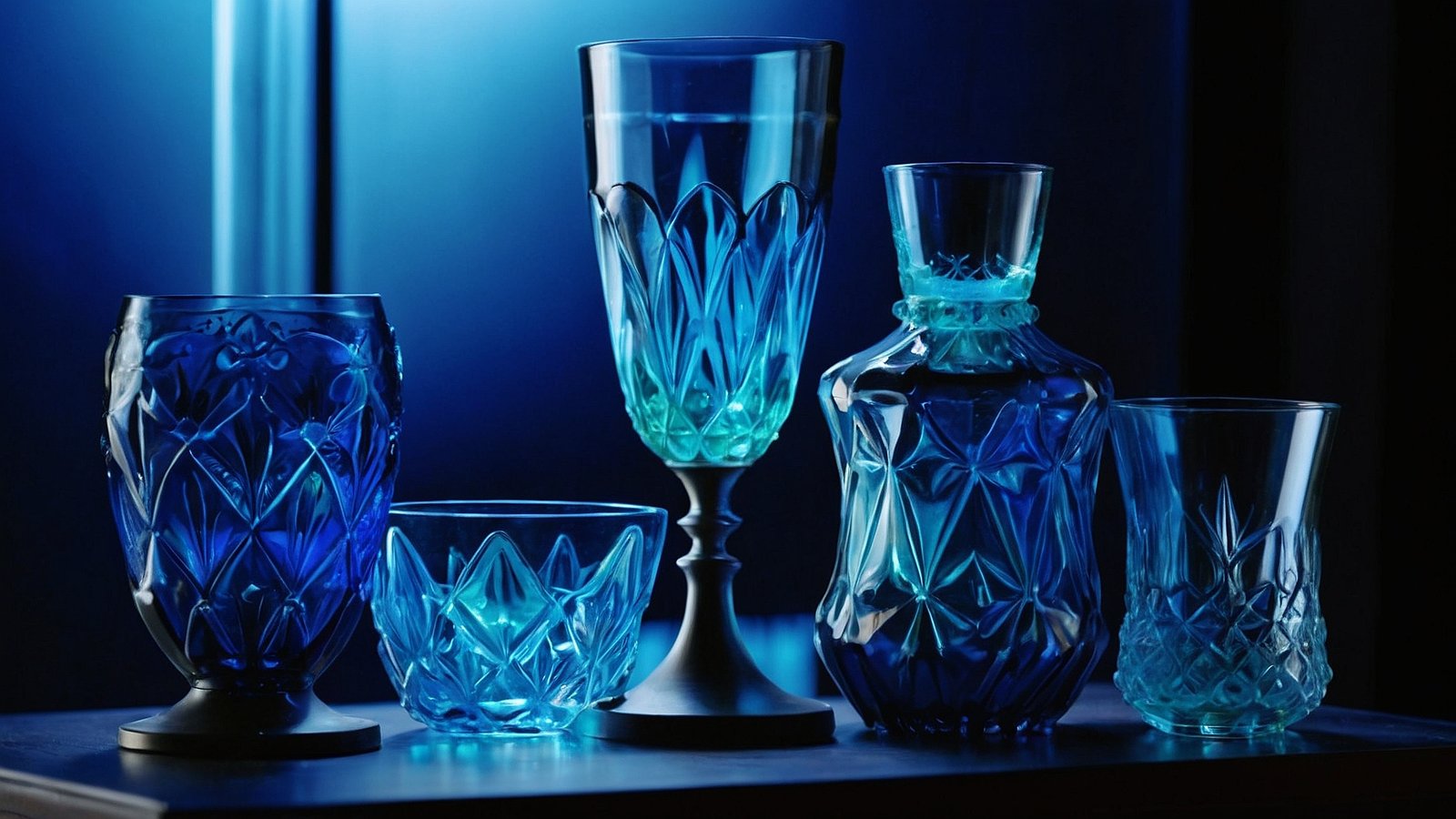 blue uranium glass