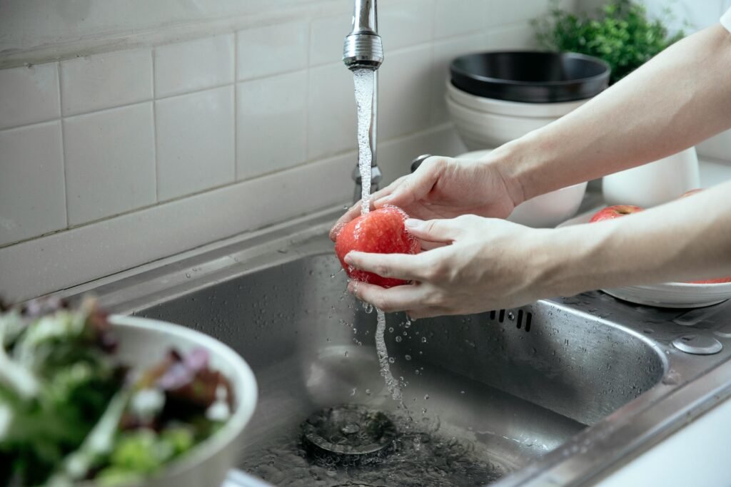 low water pressure in the kitchen sink